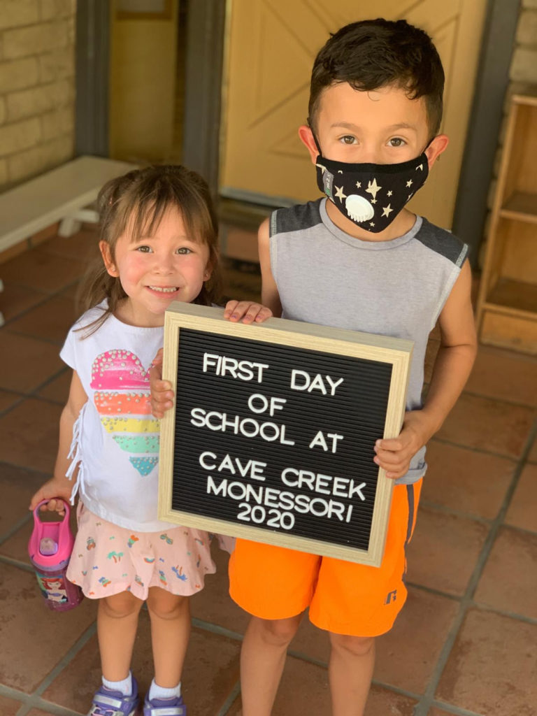 First day of school 2020 Cave Creek